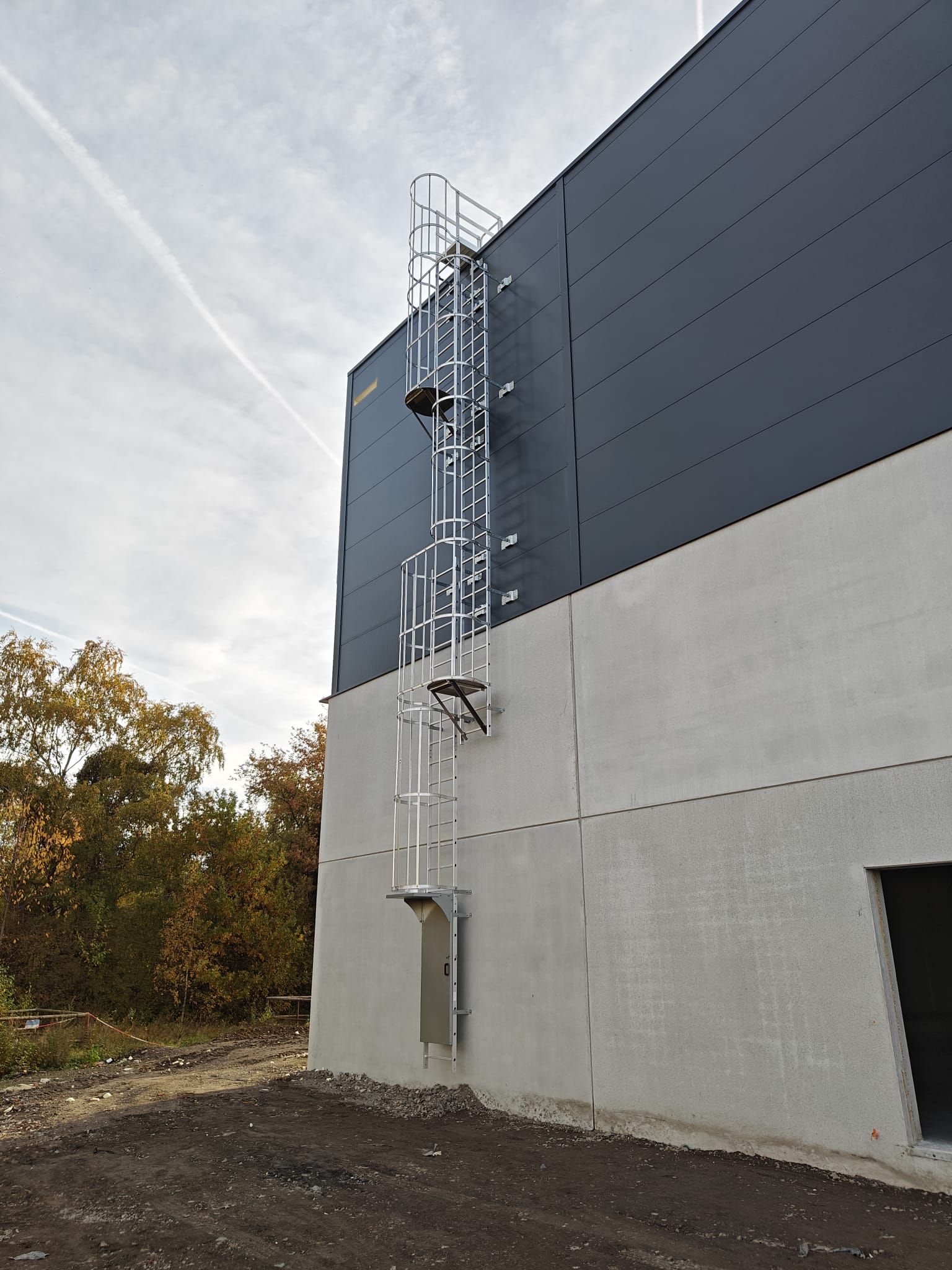 Vertical Fixed Ladder With Safety Cage | Installation | Safety at Height