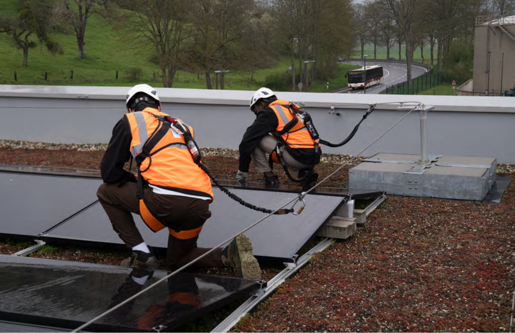 Solar Safety Rope Cable lifeline (man-safe) contractor for Solar panel installations - GB ...